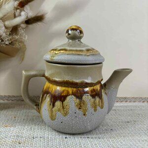 Laurentian Tundra Small Teapot, Fat Lava Drip Glaze, Canada